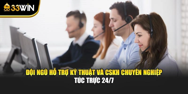 Đội ngũ hỗ trợ kỹ thuật và CSKH chuyên nghiệp túc trực 24/7